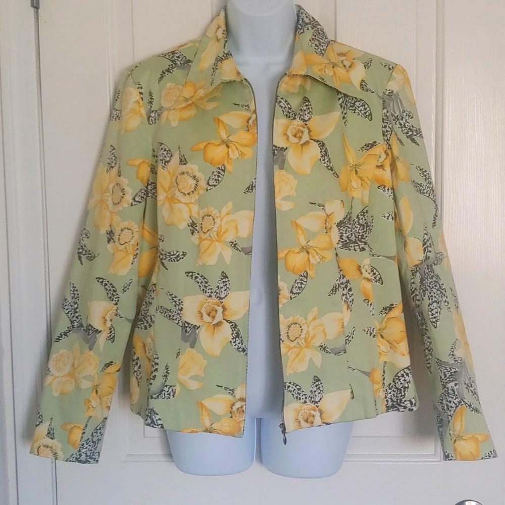 Patrick Christopher selections Blazer jacket, light yellow green, size large